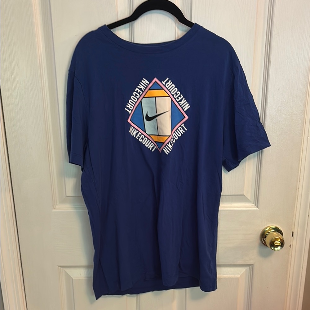 Nike Blue Short Sleeve Tees Casual Wear